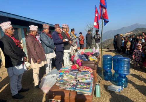 बेनिघाट– २ स्थित पन्चकन्या आविमा अध्ययनरत बिद्यार्थीहरुलाई न्यानो कपडा र स्वास्थ्य परिक्षण