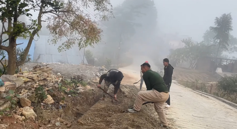 धादिङबेसीको खानेपानी समस्या समाधानतर्फः सह–लगानी आयोजनाको काम अन्तिम चरणमा