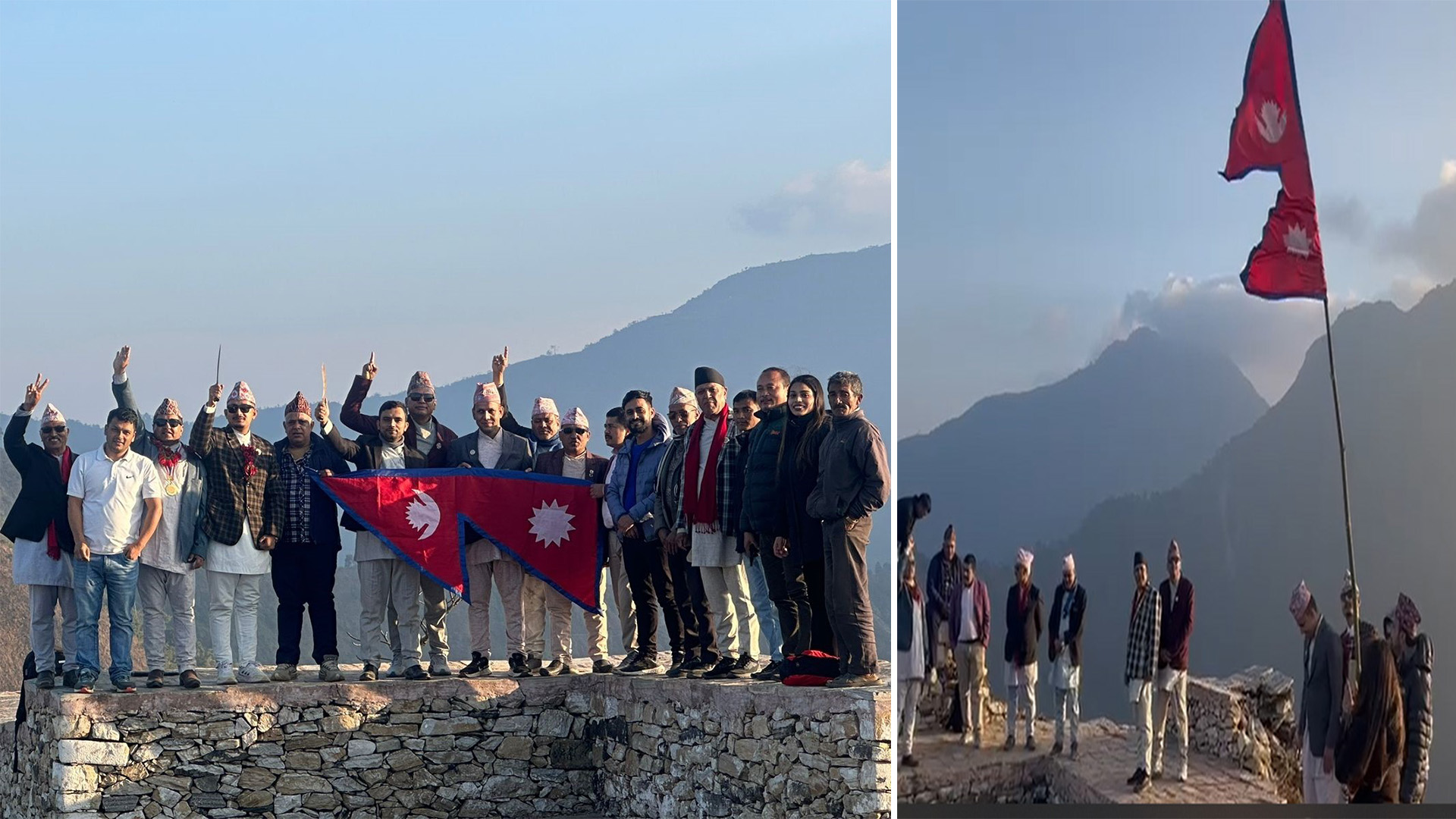 कान्द्राङगडीमा राष्ट्रिय झण्डा फराई राष्ट्रिय एकता दिवस मनाईयो