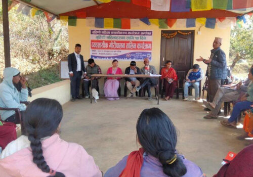 नेत्रावती डबजोङ–५ मा गृहिणी महिलाहरूको लागि मौरीपालन तालिम संचालन