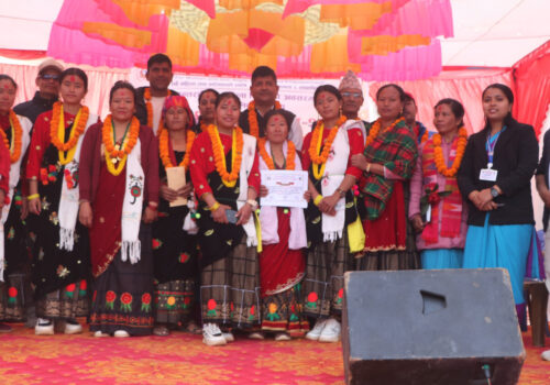 अन्तर्राष्ट्रिय श्रमिक महिला दिवसको अवसरमा ज्वालामुखीमा लोकगित प्रतियोगिता, मिलीजुली आमा समुह वडा न ५ प्रथम