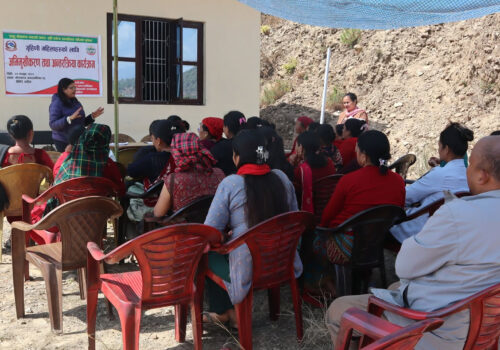 नीलकण्ठ–१३ मा गृहिणी महिलाहरुको लागि अभिमुखीकरण तथा अन्तरक्रिया कार्यक्रम सम्पन्न