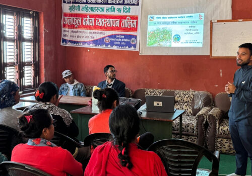 नेत्रावती डबजोङ–२ मा गृहणी महिलाहरूका लागि फलफूल बगैँचा व्यवस्थापन तालिम