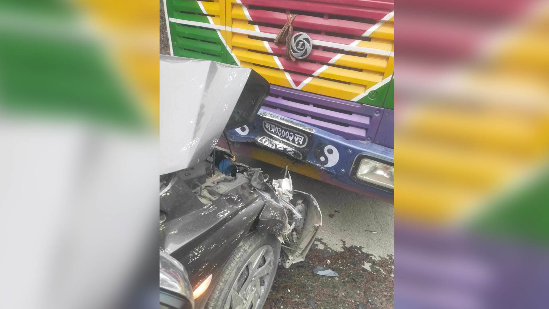 धादिङको थाक्रेमा सवारी दुर्घटना, पाँच जना घाइते