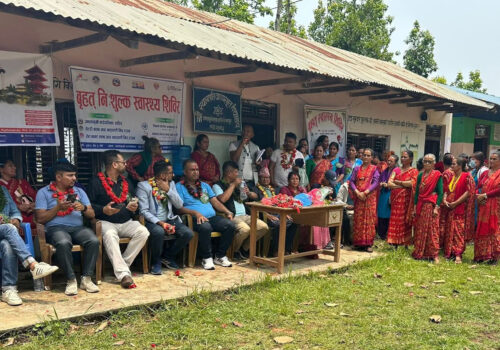 ज्वालामूखी गाउँपालिकामा निशुल्क विशेषज्ञ स्वास्थ्य शिविर सम्पन्न, ५६८ जनाले सेवा लिए