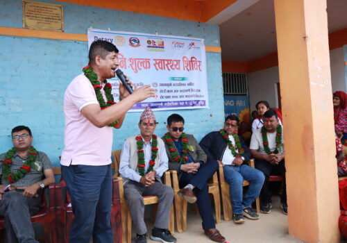 ज्वालामुखीमा सम्पन्न बृहत स्वास्थ्य शिविरबाट १ हजार ४० जना लाभान्वित