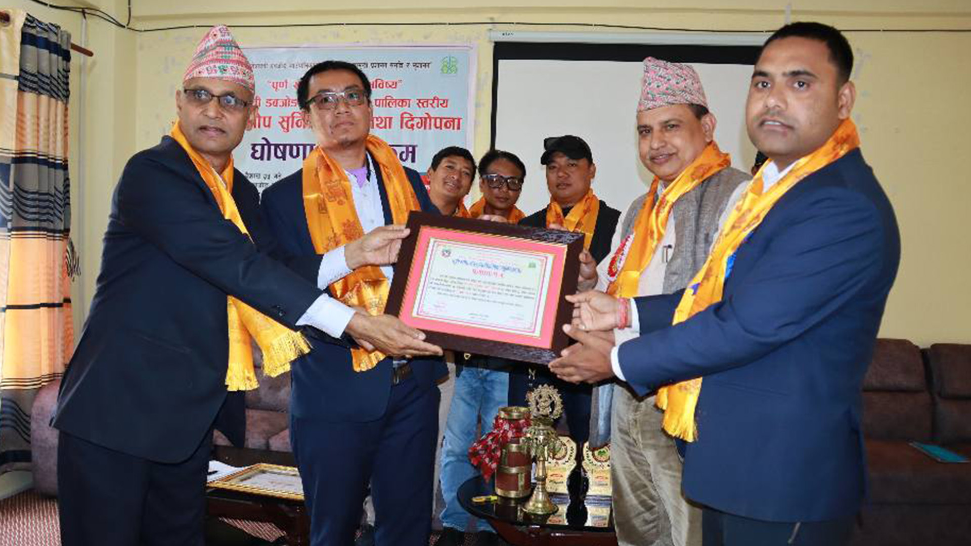 धादिङको नेत्रावती डबजोङ गाउँपालिकामा पुर्ण खोप सुनिश्चितता तथा दिगोपना घोषणा