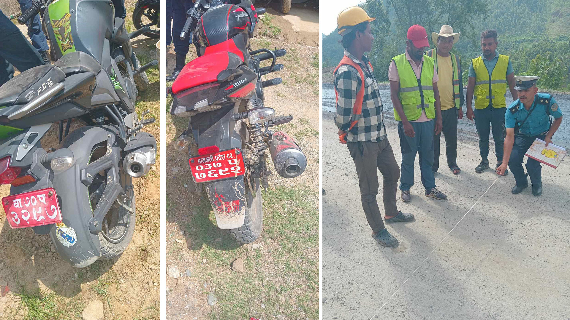 धादिङको बेल्खुमा दुई मोटरसाइकल ठोक्किँदा तीनजना घाइते, एकजनाको अवस्था गम्भीर