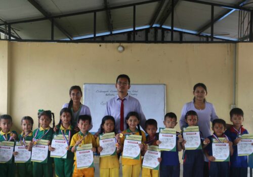 चिल्ड्रेनपार्क मा. विमा हिज्जे प्रतियोगिता तथा बाल क्लब गठन