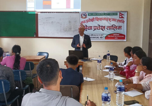 धादिङमा नवप्रवेशी शिक्षकका लागि तीनदिने तालिम सुरु, शिक्षण दक्षता अभिवृद्धिमा जोड