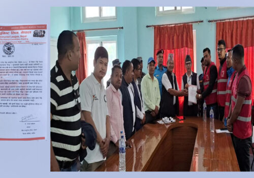 वाइसीएल धादिङको जिल्ला प्रशासनलाई ज्ञापनपत्र : कृषि मलको अभाव तत्काल समाधान गर्न माग