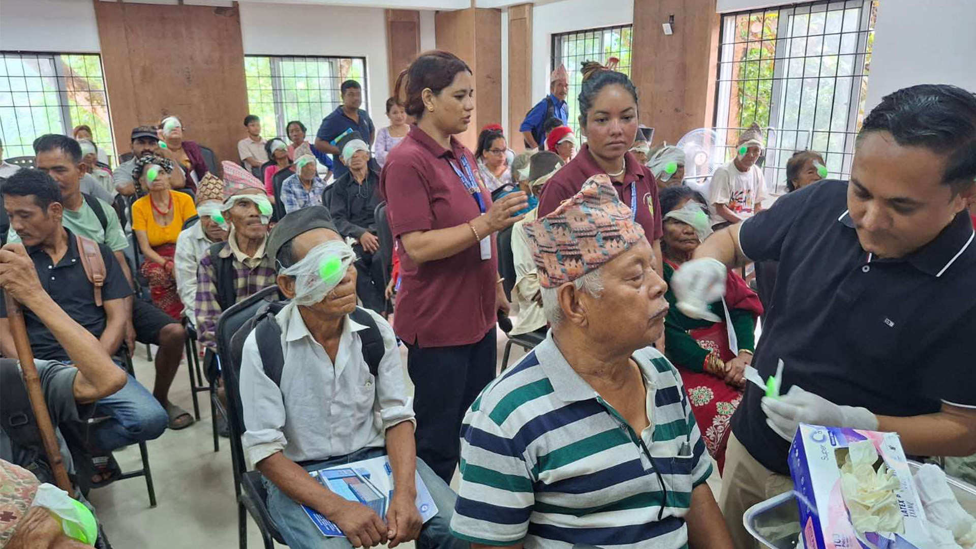 बेनिघाट रोराङमा २४२ जनाको आँखाजाँच, ३८ जनाको निःशुल्क मोतियाबिन्दुको शल्यक्रिया