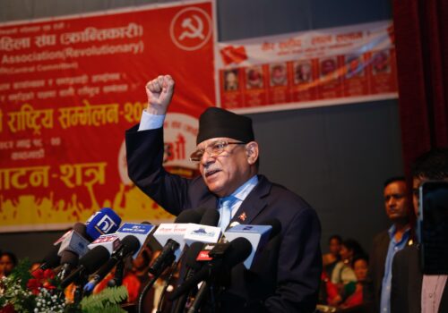 जनयुद्धमा महिलाको सहभागिताबाट मात्रै ३३ प्रतिशत अधिकार स्थापित : अध्यक्ष दाहाल