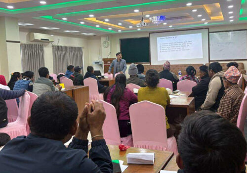 साना तथा मझौला कृषि व्यवसायीका लागि धादिङबेसीमा क्षमता विकास कार्यशाला