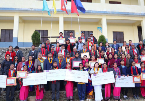 धादिङको नेत्रावतीमा उत्कृष्ट विद्यालय र शिक्षक सम्मानित, बिद्यार्थी पुरस्कृत
