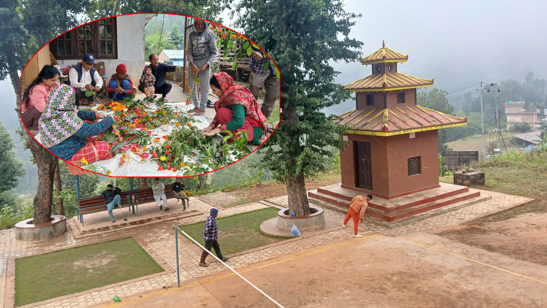 नीलकण्ठ–८ ससाह देउरालीको शिव मन्दिरमा आज विशेष जात्रा