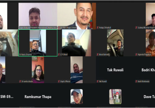 धादिङेली स्वास्थ्यकर्मीहरूबीच भर्चुअल माध्यमबाट अन्तरक्रिया