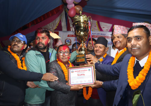 ज्वालामुखीमा राष्ट्रपति रनिङ शिल्ड सम्पन्न: त्रिपुरासुन्दरी मावि च्याम्पियन