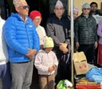 एन प्याब्सन धादिङद्धारा बालबालिकालाई खाद्यान्न सहयोग