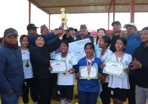 उपाध्यक्ष कप महिला भलिबलको उपाधि चौतारा मावि ‘सी’लाई