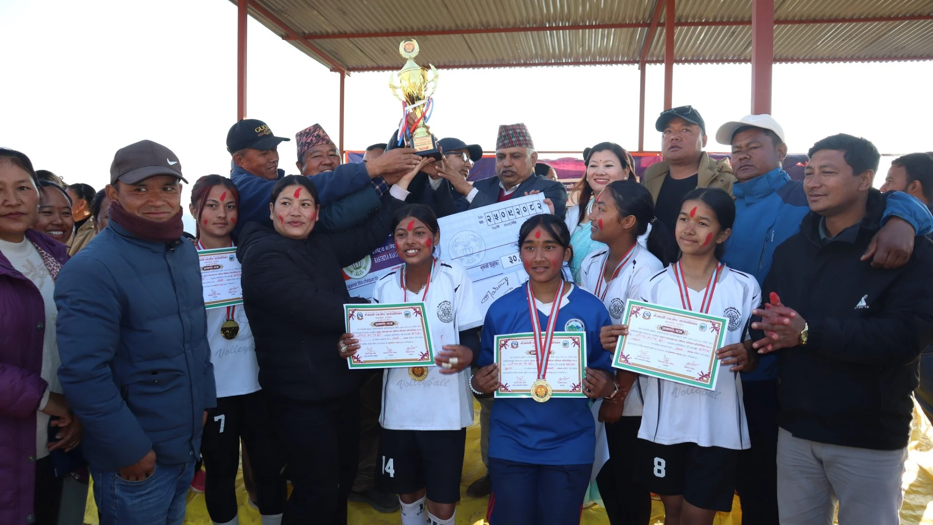 उपाध्यक्ष कप महिला भलिबलको उपाधि चौतारा मावि ‘सी’लाई
