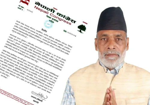 विशेष महाधिवेशनबाट निर्वाचित नेतृत्वको पक्षमा खुले धादिङ कांग्रेस सभापति अधिकारी, गगन थापालाई दिए बधाई