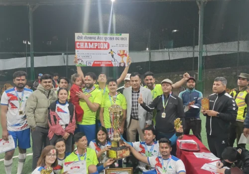 दोस्रो मेयर कप फुटसल प्रतियोगिताको उपाधि एक्सन नेपाललाई