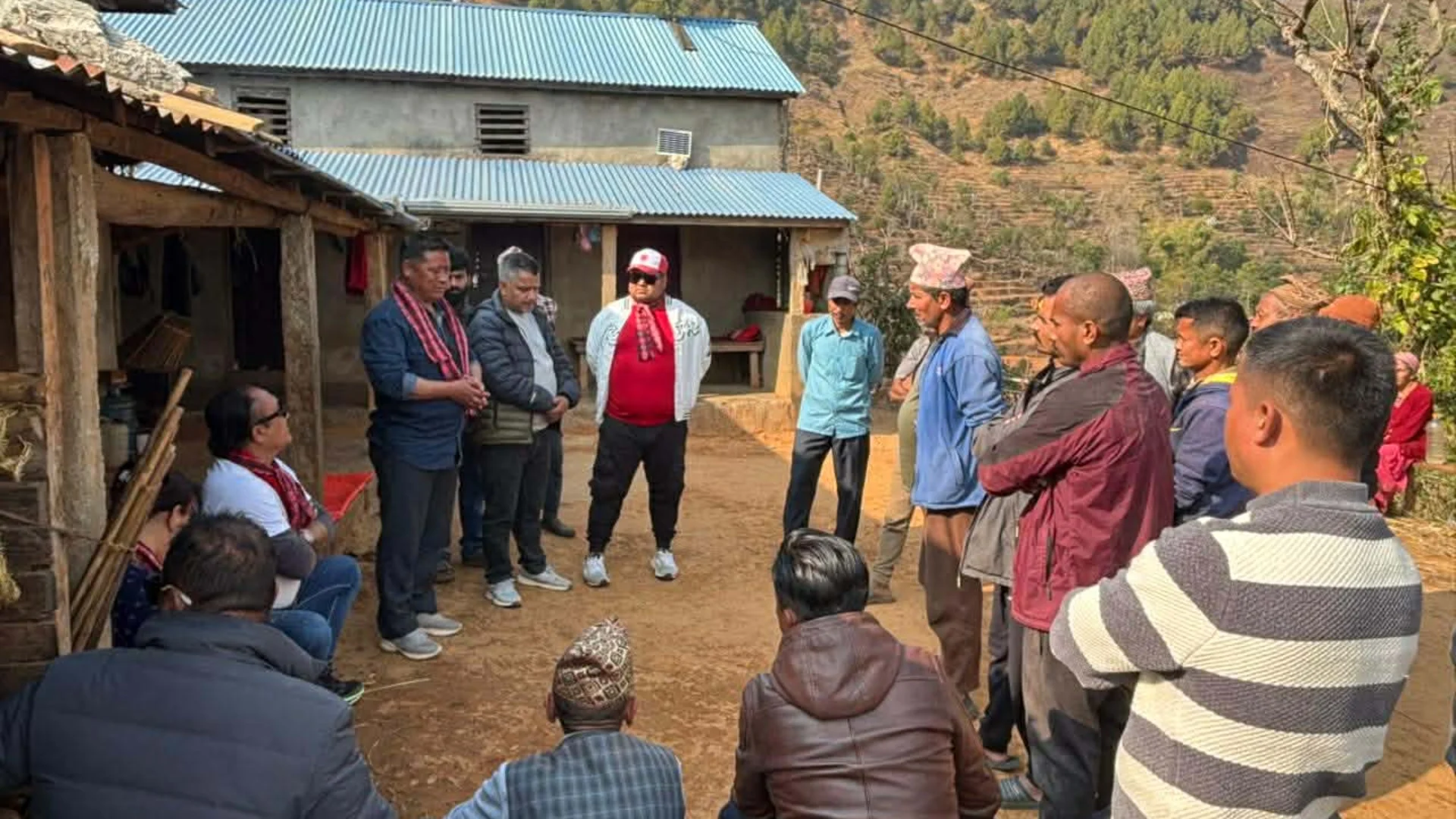 एमाले उम्मेदवार धनबहादुर घलेलाई खाल्टेमा भव्य स्वागत