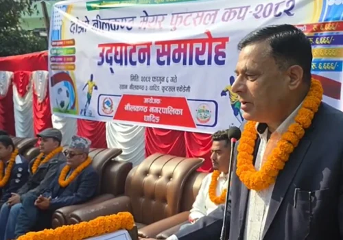 नीलकण्ठलाई खेलकुदको ‘हब’ बनाउँछौँ, सीमित स्रोतका बाबजुद खेलाडीलाई प्रोत्साहन : मेयर ढुंगाना