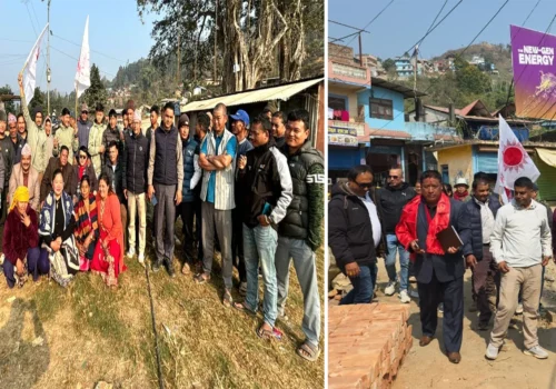 भूकम्पपीडित समुदायसँग धनबहादुर घलेको छलफल, आचारसंहिता पालना गर्दै घरदैलो अभियान तीव्र