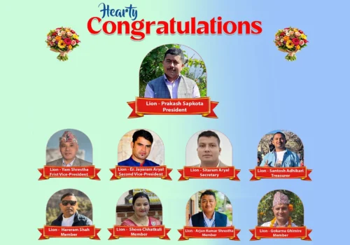 लायन्स क्लब अफ धादिङ भैरबीको नयाँ कार्यसमिति चयन