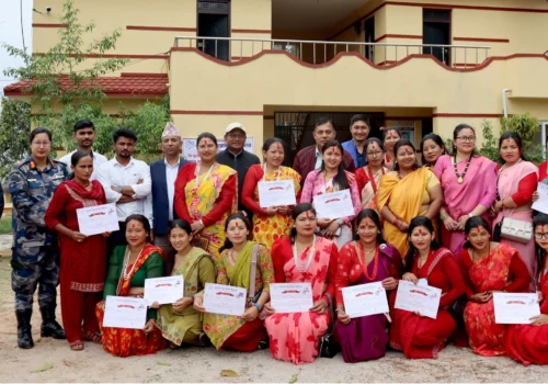 नीलकण्ठ बहुप्राविधिक शिक्षालयमा ३९० घण्टे सिपमूलक तालिम सम्पन्न, डिप्लोमा तहका प्रशिक्षार्थीलाई विदाई