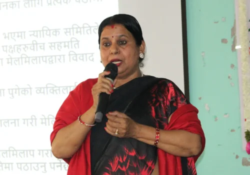 न्यायिक प्रणालीलाई व्यवस्थित बनाउँदै समुदायमै छिटो र सहज न्याय दिने काम गरिरहेका छौं : उपाध्यक्ष अर्याल