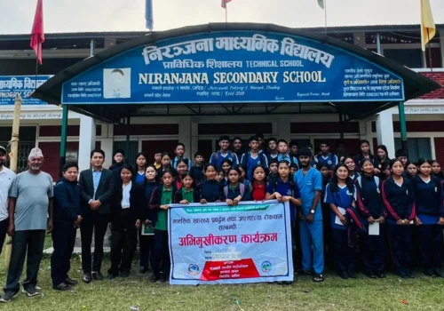 नेत्रावतीको माध्यामिक विद्यालयमा मानसिक स्वास्थ्य प्रवद्र्धन तथा आत्महत्या रोकथाम सम्बन्धी अभिमुखीकरण