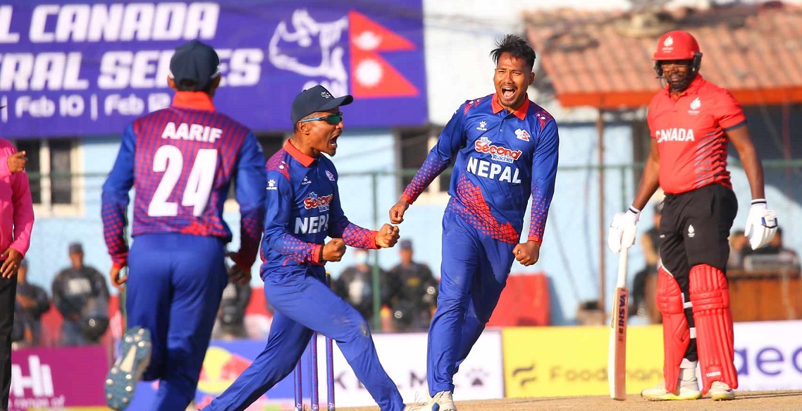 एक दिवसीय अन्तर्राष्ट्रिय क्रिकेट: नेपालले क्यानडालाई ७ रनले हरायो