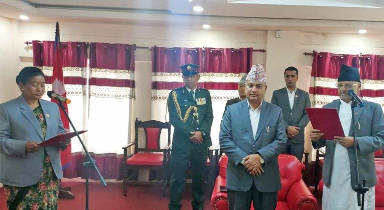 बागमतीमा विना विभागीय मन्त्री रमा आलेले लिइन् शपथ