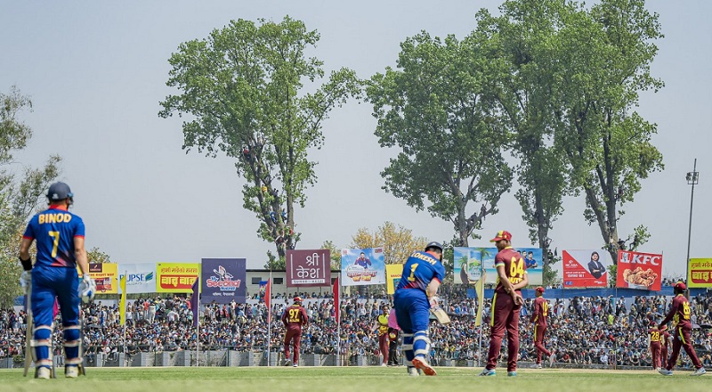 वेस्ट इन्डिज ‘ए’ सँगको तेस्रो खेलमा नेपाल ७६ रनले पराजित