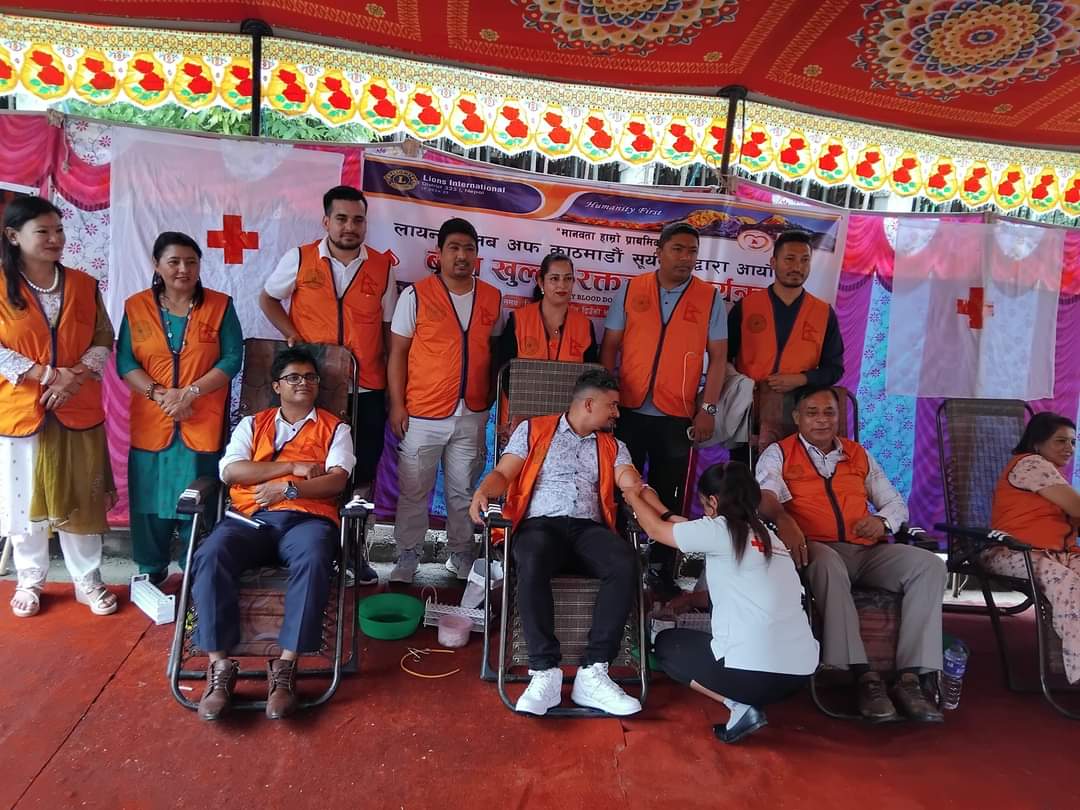 धादिङमा भएको रक्तदान कार्यक्रममा एक सय ५२ जनाले गरे रक्तदान