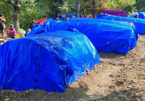 भूकम्पबाट छियाछिया भएको जमिनमा नबस्न विपद् व्यवस्थापन समितिको आग्रह