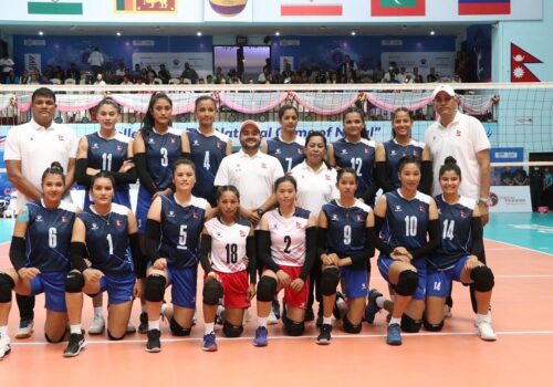 महिला भलिबलमा नेपालले पहिलो पटक भारतलाई हरायो