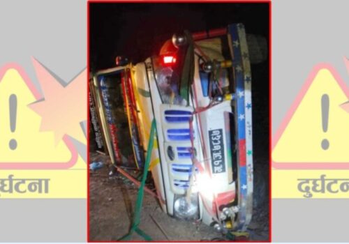 धादिङमा बोलेरो जीप दुर्घटना हुदा ९ जना घाइते