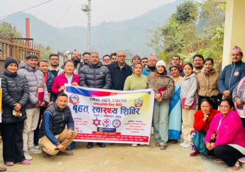 धादिङको अमिलटारमा नि:शुल्क स्वास्थ्य शिविर: एक सय ९३ जनाले सेवा लिए