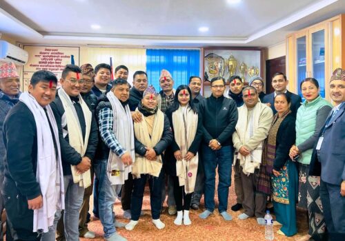 नेपाल पत्रकार महासंघ धादिङको नवनिर्वाचित कार्यसमितिलाई नीलकण्ठ नगरपालिकाद्धारा सम्मान