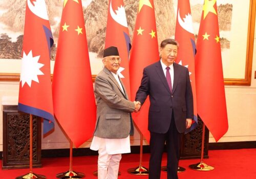 प्रधानमन्त्री ओली र चिनियाँ राष्ट्रपति सीबीच शिष्टाचार भेटवार्ता