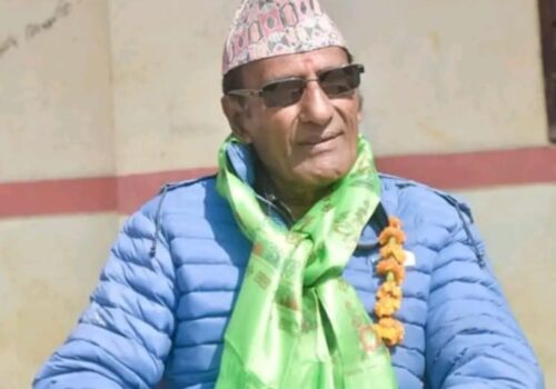 बेनीघाटको ‘शिक्षाको लागि भिक्षा अभियान’ मा हेमनाथ थपलियाको अपिल