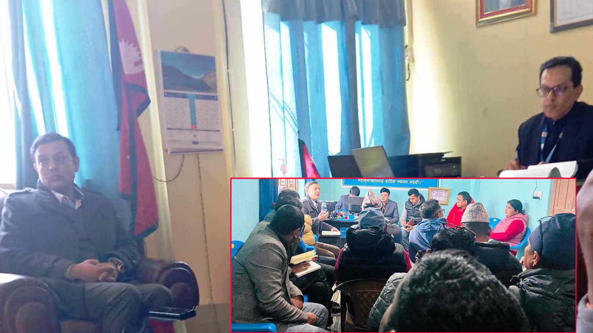 रास्वपाका कार्यवाहक सभापति डिपी अर्याल र धादिङका प्रजिअ घिमिरेविच भेटवार्ता, यस्तो छ एजेन्डा