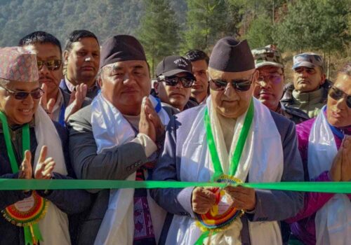 ‘ङिमदोर्जी शेर्पा पर्यटन सडक’ चाँडै कालोपत्रे हुन्छः प्रधानमन्त्री ओली