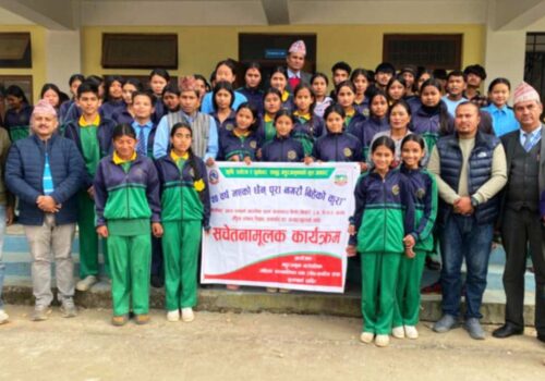 बुढाथुममा बाल विवाह अन्त्य गर्न अनुशिक्षण कार्यक्रम