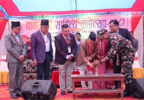 साहित्य समाज रुपान्तरणको संवाहक हो: बागमती प्रदेश प्रमुख देवकोटा