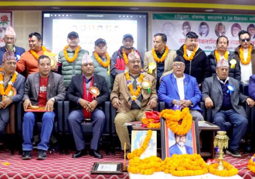 नेपाल लोकतान्त्रिक यातायात व्यवसायी संघ धादिङको अध्यक्षमा राजेश प्रजापती